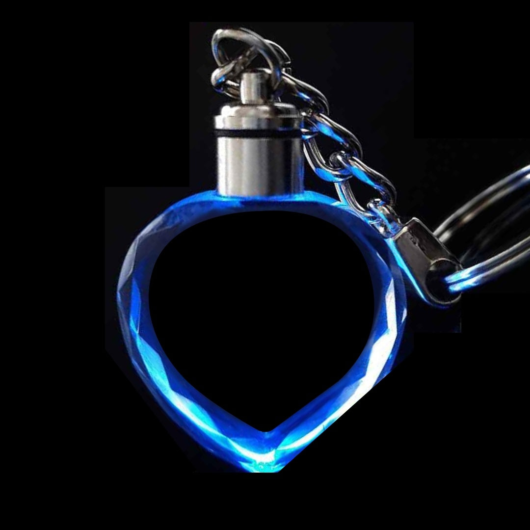 התאמה אישית של מחזיקי מפתחות קריסטל, תמונה מותאמת אישית, זוג משפחתי, מתנת מזכרת, חריטה בלייזר, מחזיק מפתחות קריסטל עם תמונה צבעונית, תאורת LED